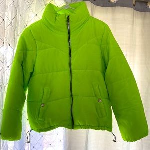 Rue21 Large neon green coat